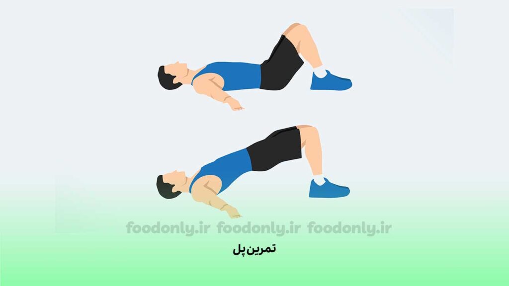 تمرین پل نوعی ورزش برای لاغری بازو