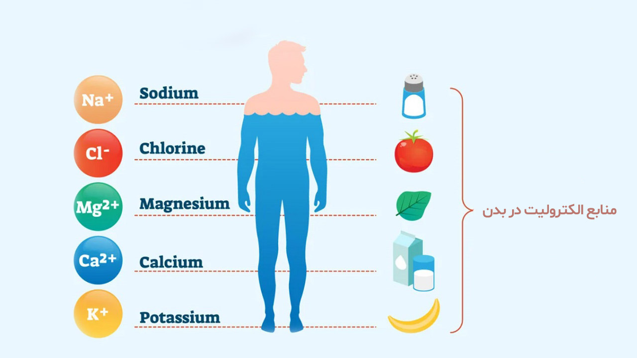 منابع الکترولیت در بدن